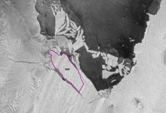 南极冰川大幅度崩裂 一个月消失一个县