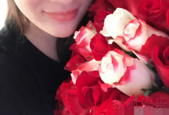 是红玫瑰也是白玫瑰！霍思燕节前收大捧玫瑰