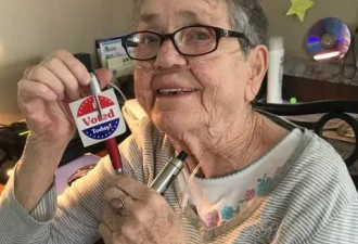 美国82岁奶奶第一次投票 没看到结果就不幸去世