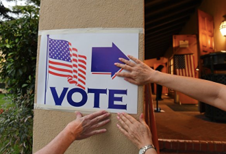 美国中期选举  各地选民纷纷踊跃的投票