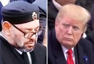 摩洛哥国王听马克龙演讲睡觉 特朗普的表情亮了