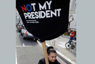 总统日，美国各地举行“不是我的总统”集会