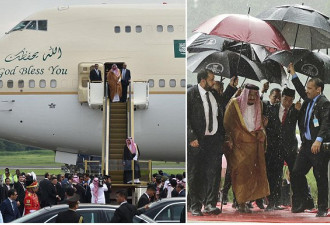 沙特国王历史性出访印尼 行李59吨1500人随行
