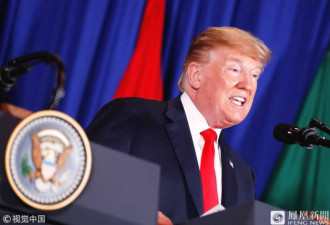 看看这表情！美国特朗普又和人握手较劲儿了！