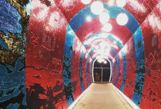 新地标！多伦多24米步行隧道，布满140万亮片