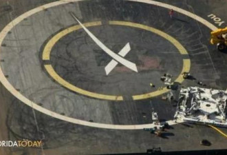 美网友驾机拍到SpaceX火箭回收平台的神秘装置