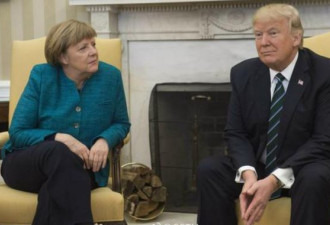 特朗普未和默克尔握手 并称德国欠美国钱