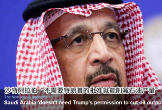 沙特能源大臣：减产石油 轮不到美国指手画脚