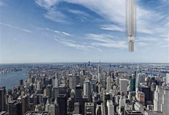 纽约设计逆天摩天大楼：32公里高 倒挂空中