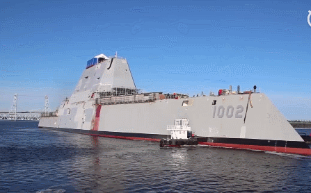 美军最后一艘科幻战舰下水 未来将改成制海舰