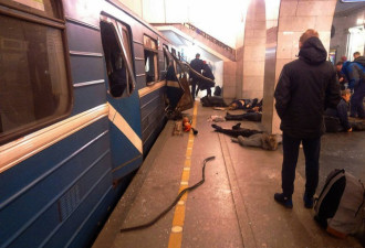 俄罗斯地铁车厢爆炸现场惨烈 已致60余死伤