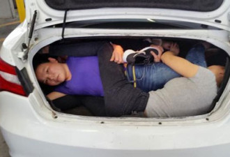 汽车后备箱藏4名偷渡中国人 身份令人震惊