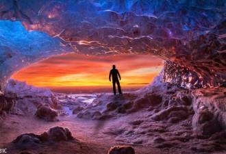 冰与火之歌：冷暖色交映演绎冰岛冰洞美景
