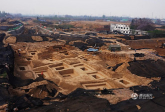 郑州一处拆迁民房下发现春秋战国古墓群