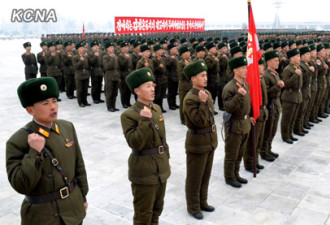 朝鲜人民军官兵举行忠诚仪式 向金正恩宣誓尽忠