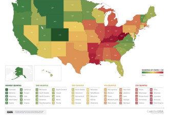 一图看懂:美国哪些州的人最没有进取心？