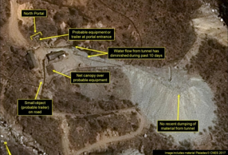 最新卫星图片:朝鲜第六次核试验已&quot;如箭在弦&quot;