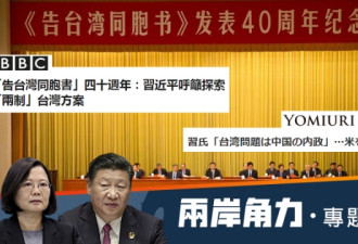 外媒关注习近平发言：中国对统一台湾日趋坚决