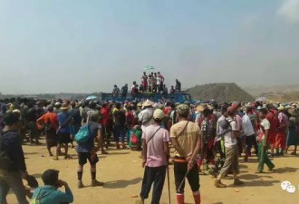 缅甸矿场发现“地球级”玉原石 上千人看管