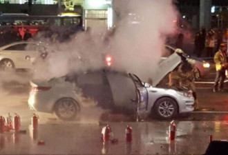 又一韩国出租车司机自焚身亡 在美国使馆附近
