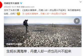 丹麦大使馆回应“生蚝事件”:若中方允许可出口