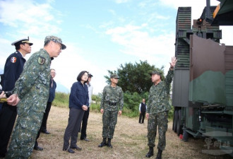 蔡英文视察首次曝光的台军天弓3防空导弹阵地