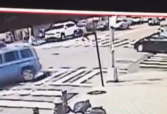 惊悚一幕：2岁华裔幼童被撞倒 车轮下险生还
