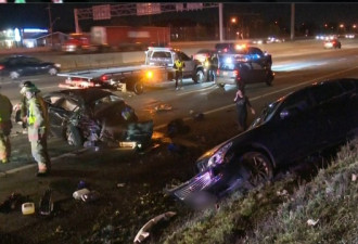 QEW西行线致命车祸 61岁女司机丧生