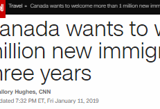 加拿大成最容易移民国家！3年百万新移民