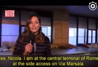 意大利女记者直播难民送温暖 结果被难民性侵