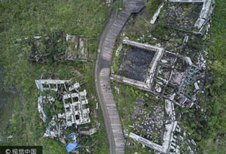 九年后 汶川地震遗址宛如人类灭绝的遗迹