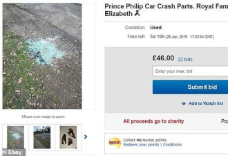 菲利普亲王座驾碎片在网上拍卖 称上面有DNA