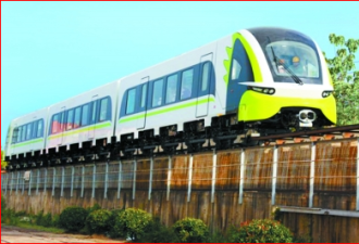 中国首列商用磁浮2.0版列车测试