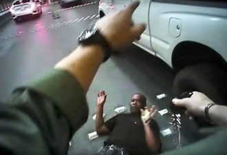 慎入! 赌城白人警察用武术锁颈非裔男致死