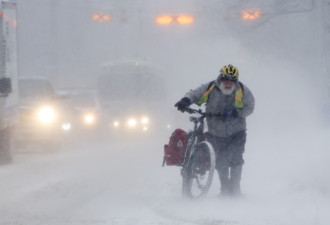 20厘米狂风暴雪袭击多伦多 交通怎一个乱字了得