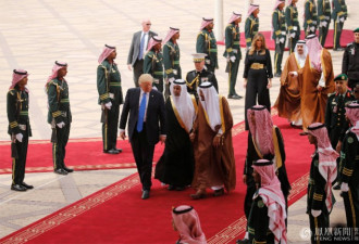迎接川普成为沙特王国史上最盛大接待活动