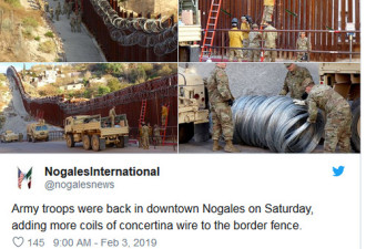 3750美军驰援边境 任务曝光：建241公里铁丝网