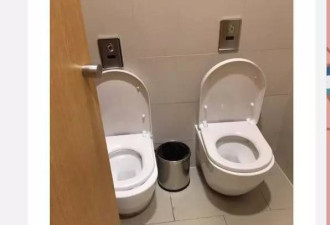 杭州商场现双马桶厕所 网友：手拉手一起上?
