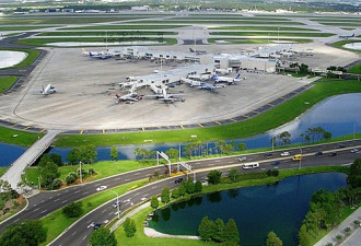 一名男性特工跳入奥兰多机场自杀 全部航班停飞