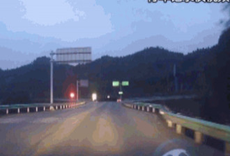 女司机跟着导航走，一路逆行上了高速