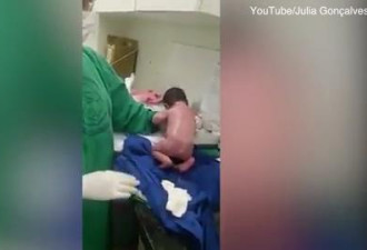 新生儿出生便会行走 全球近亿网友围观
