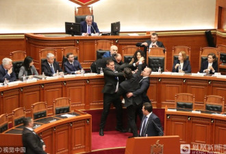 反对党太激动！阿尔巴尼亚总理当场被喷满脸墨