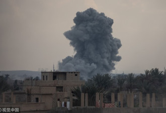 美国领导联军空袭叙利亚 已致16死含7名儿童