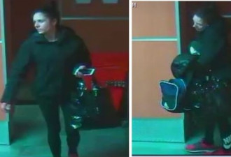 多伦多市中心男子健身时遭偷包 女贼照片曝光