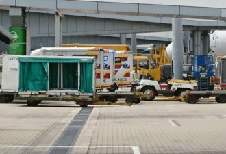 荷兰飞香港航班上10人受伤 多辆救护车机场待命