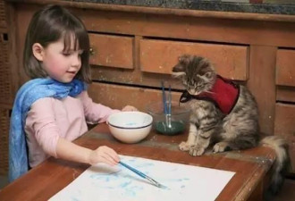 莫奈的传人?7岁自闭症女孩画作卖到几百万