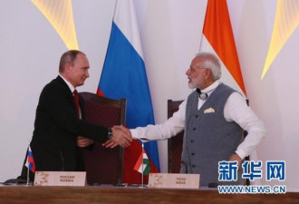 印度总理莫迪见普京：感谢让印度加入上合组织