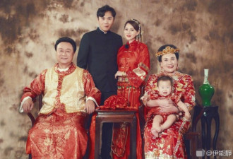 伊能静携公婆拍全家福 乐融融 感恩婆家疼爱