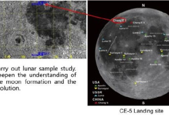 中国首次透露嫦娥五号在月球上着陆点
