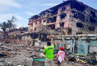杜特尔特铁腕反恐 菲律宾南部战区一片废墟